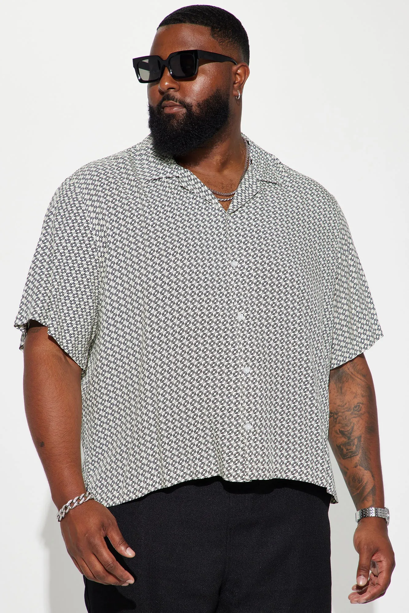 All Day Short Sleeve Button Up - Multi Color