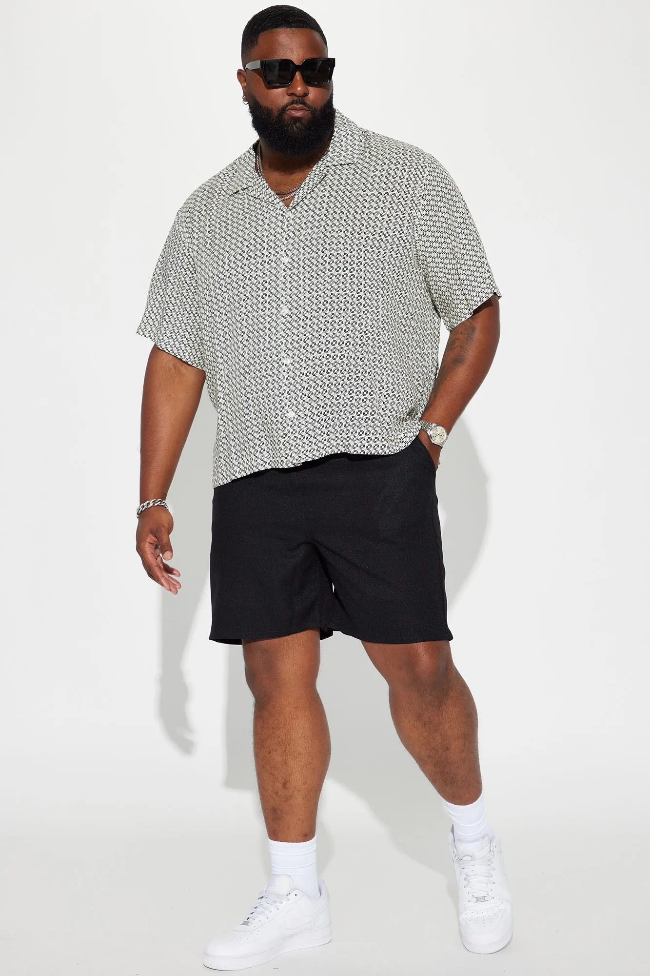All Day Short Sleeve Button Up - Multi Color