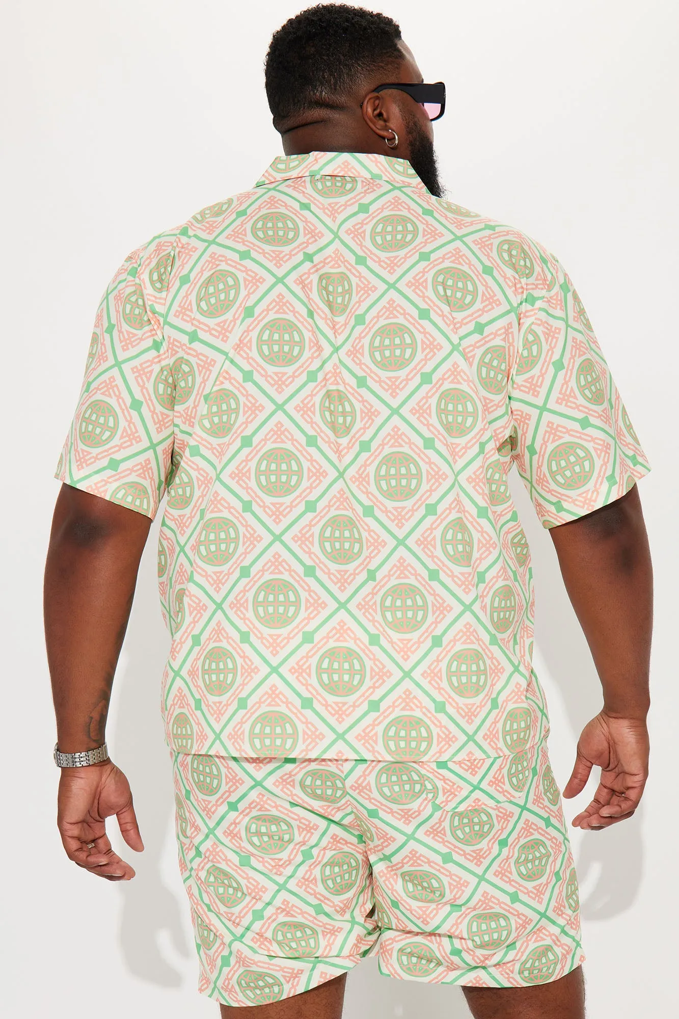 All Good Short Sleeve Button Up Shirt - Multi Color
