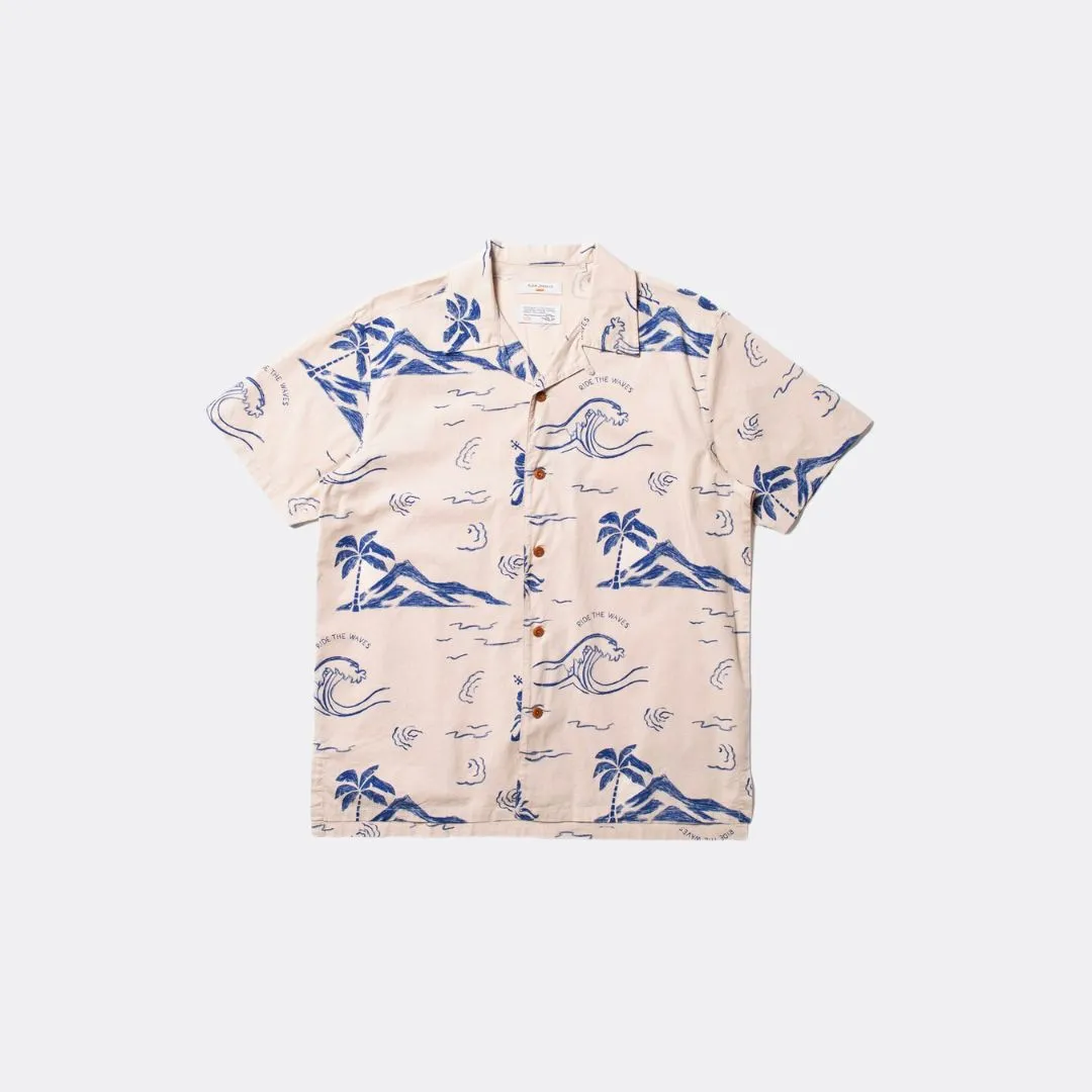 Arvid Waves Hawaii Shirt (Ecru)