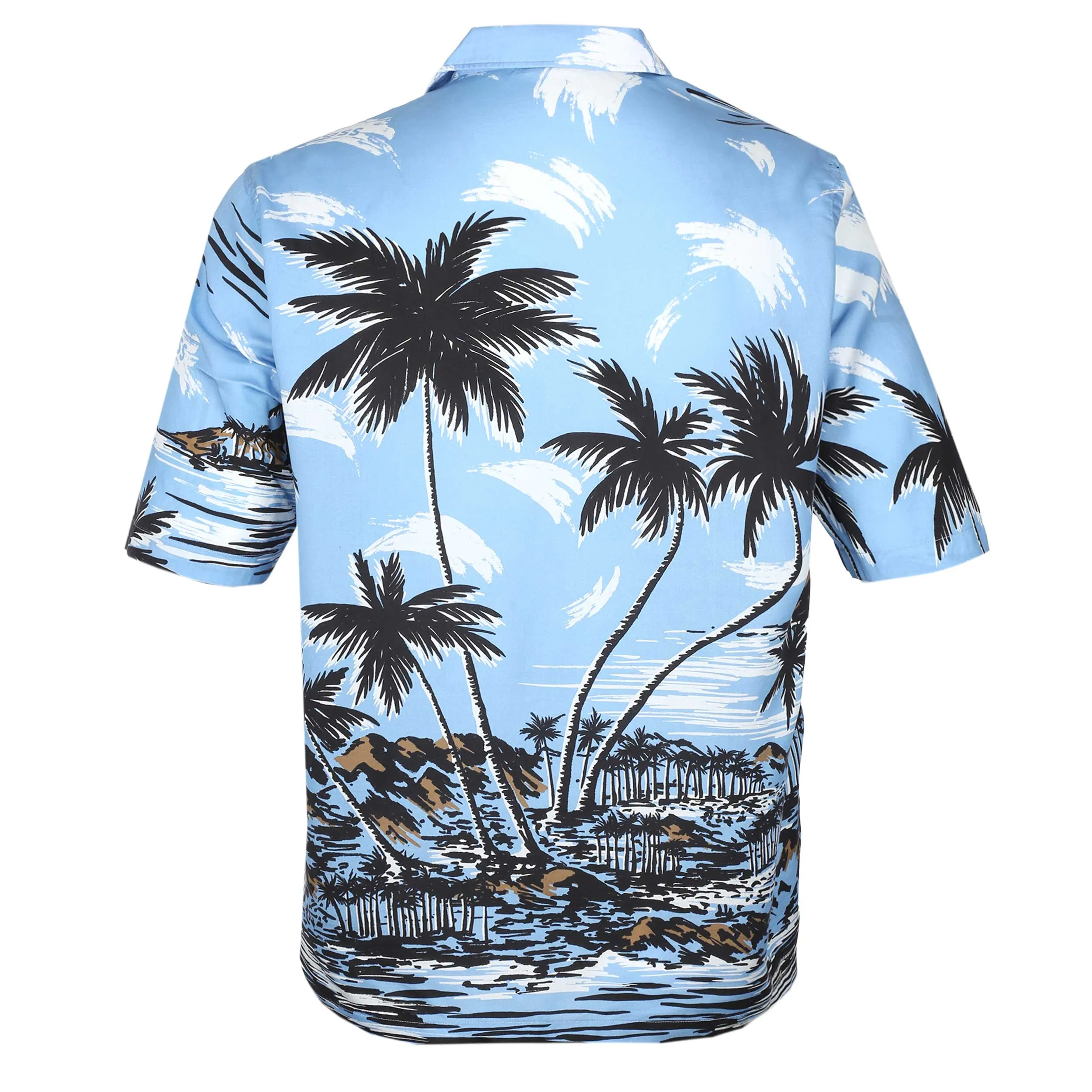 BOSS Lars O SS Shirt in Open Blue