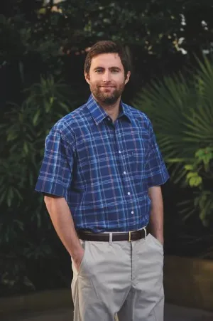 CHAMPION SHORT SLEEVE CHECK 3103 WHITBY-BLUE