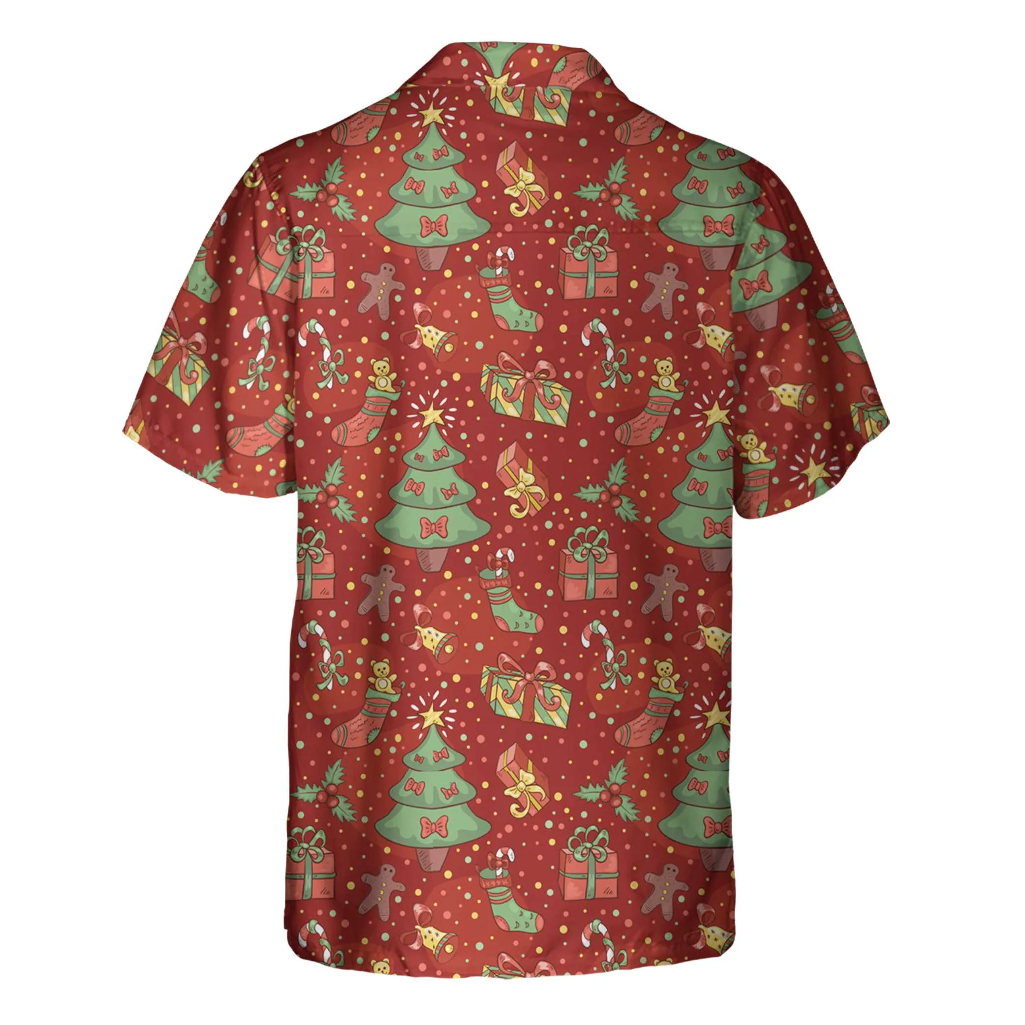 Christmas Pattern With Confetti Hawaiian Shirt, Festive Christmas Hawaiian Shirt