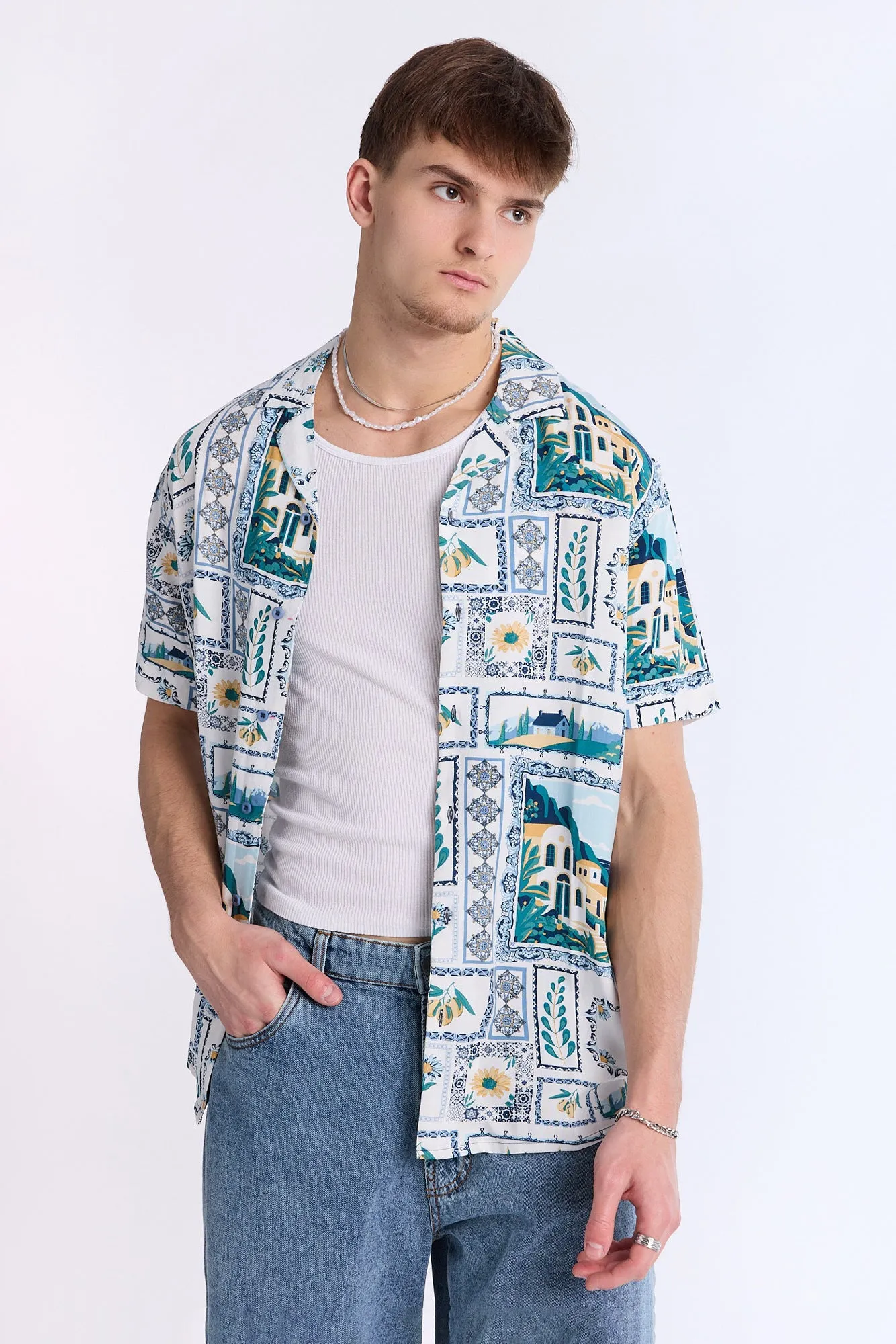Destination Graphic Short Sleeve Resort Shirt