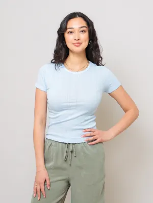 Enati Pointelle Tee - Billow