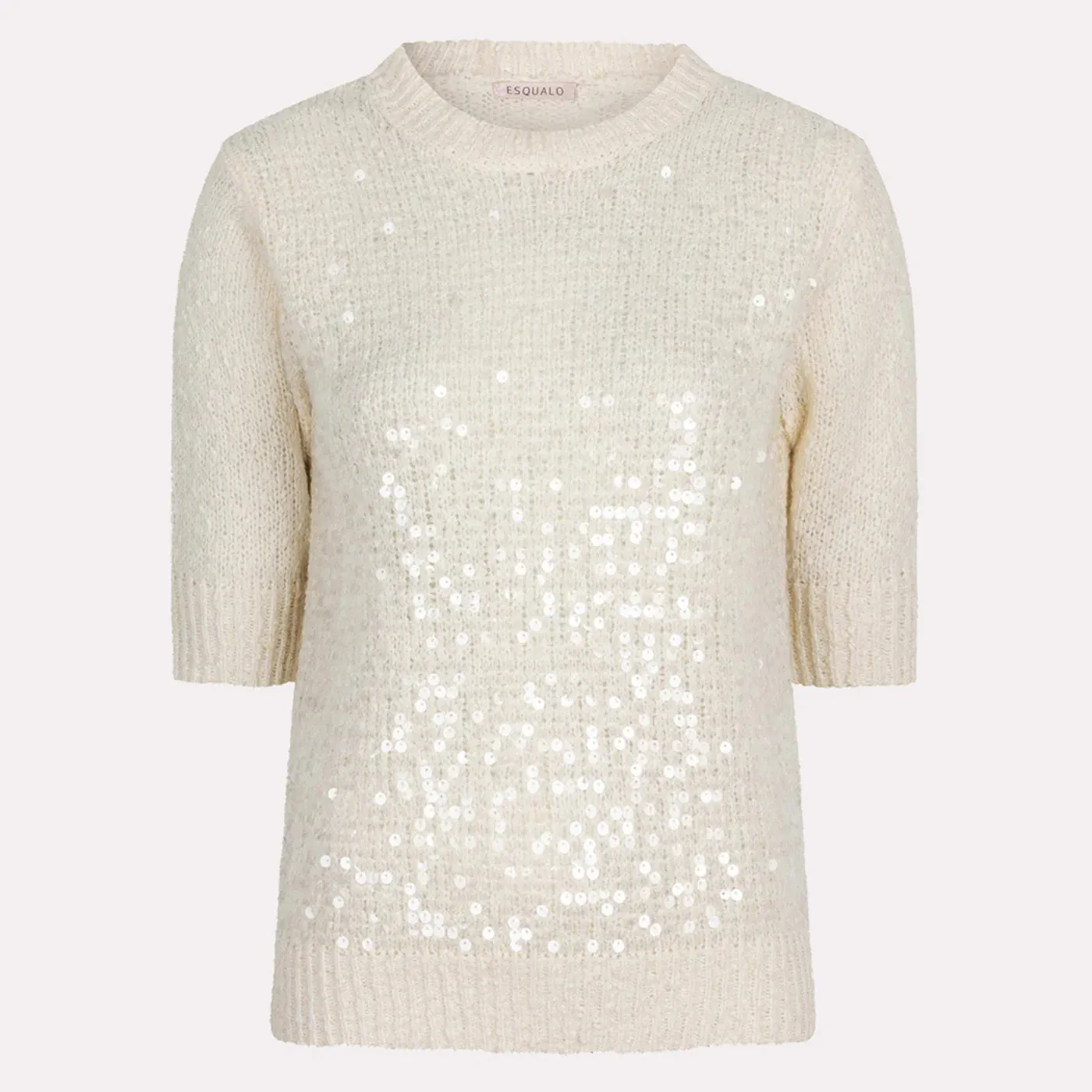 Esqualo Champagne S/S Sequins Sweater