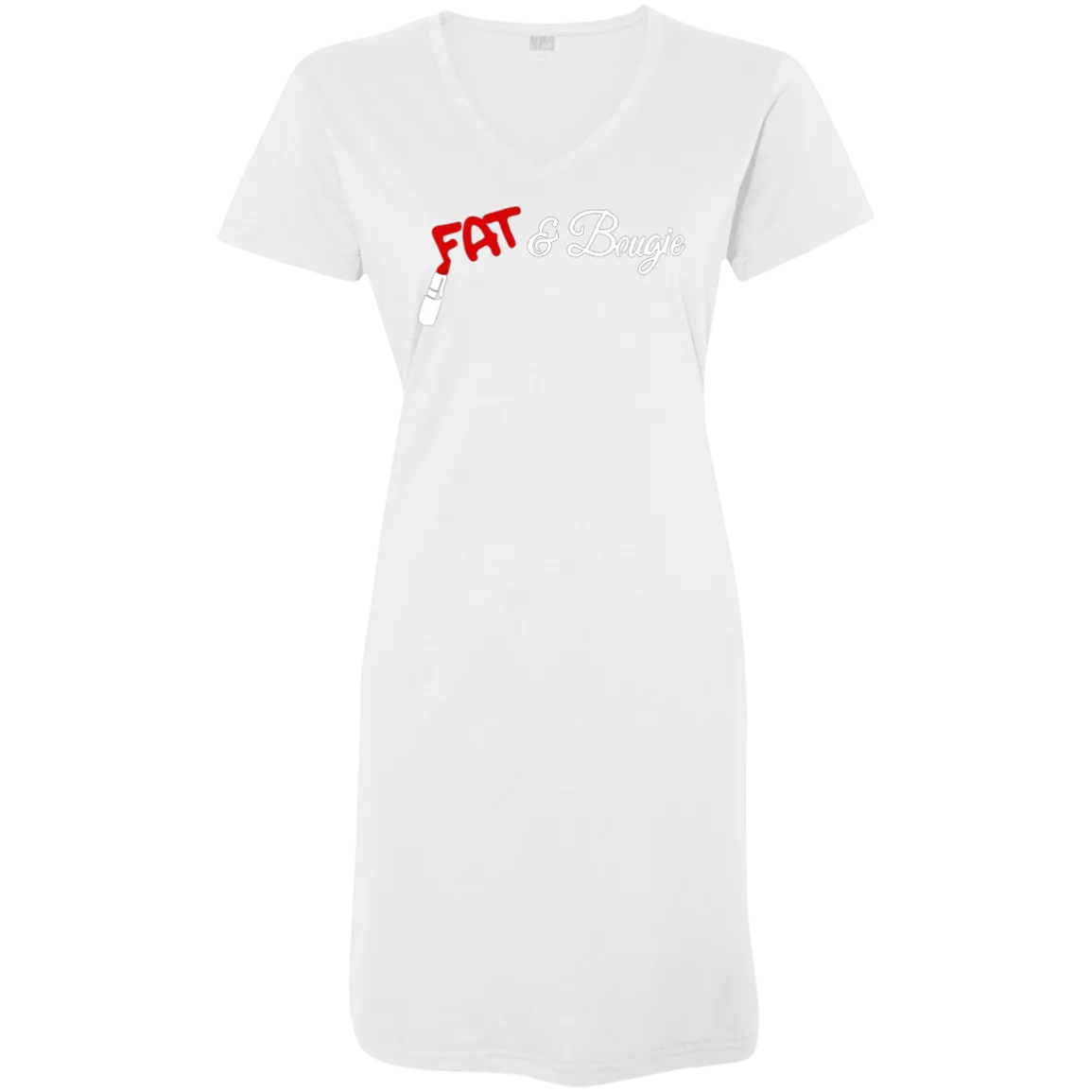 Fat _ Bougie - V Neck Tshirt Dress