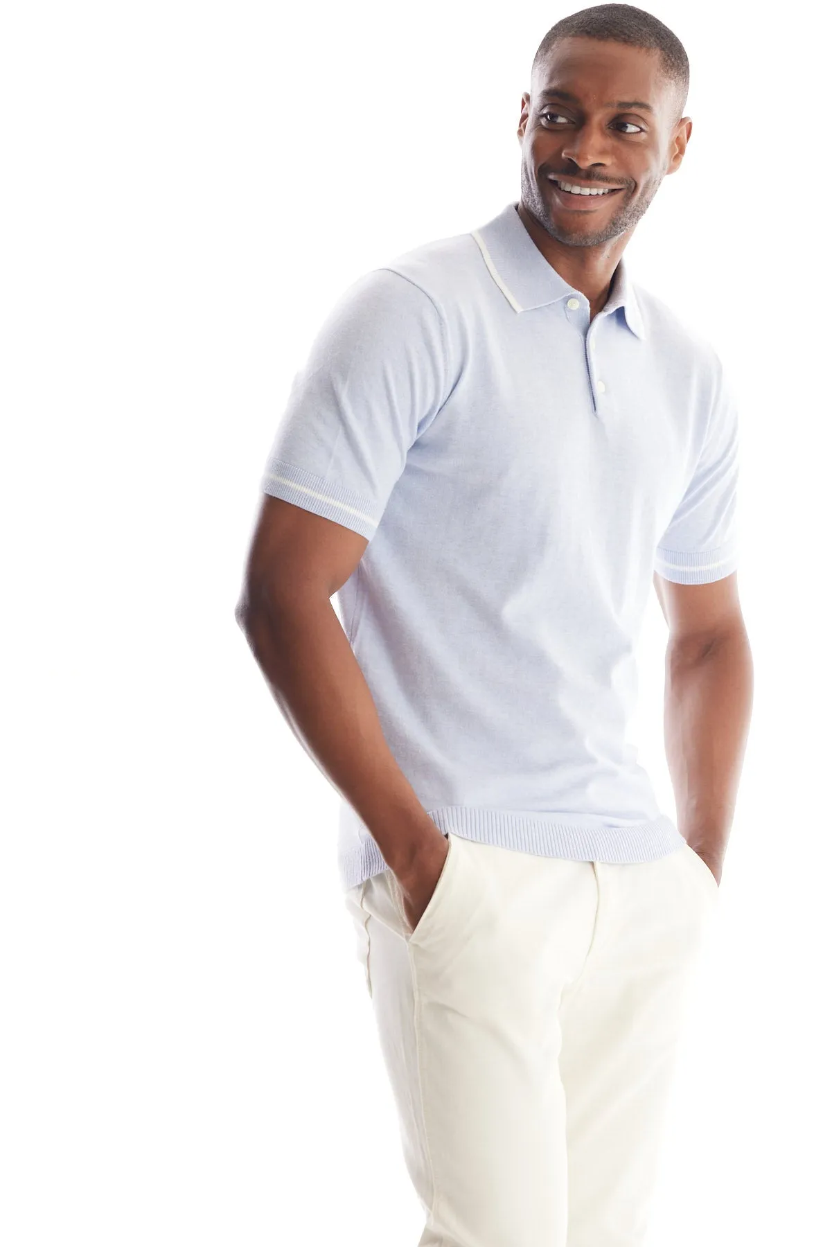 Ferdinand Cotton Silk Short Sleeve Polo