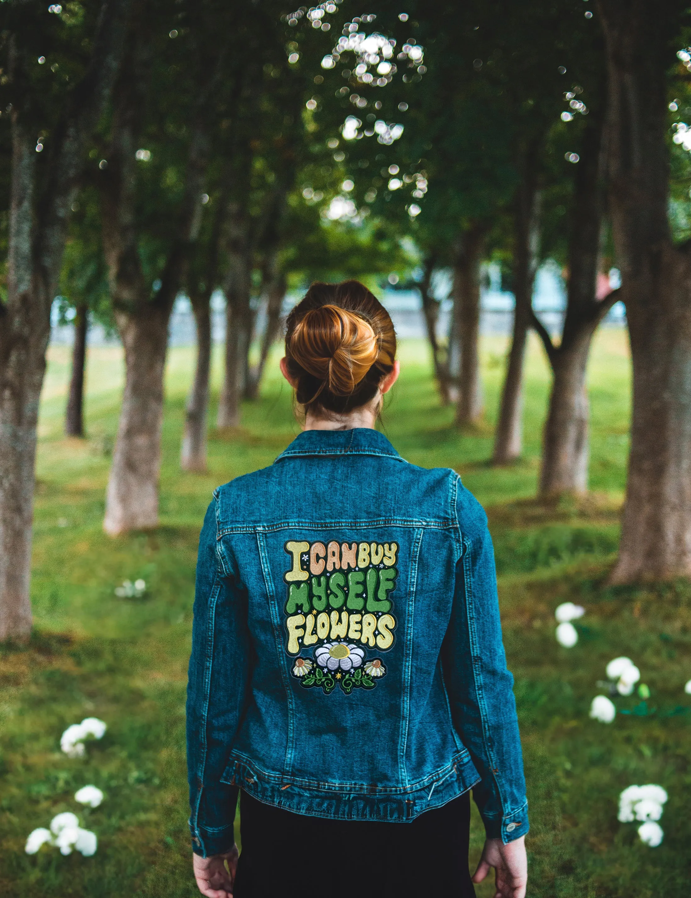 Flowers Back patch