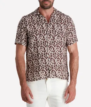 Hawaii Short Sleeve Shirt in Brown