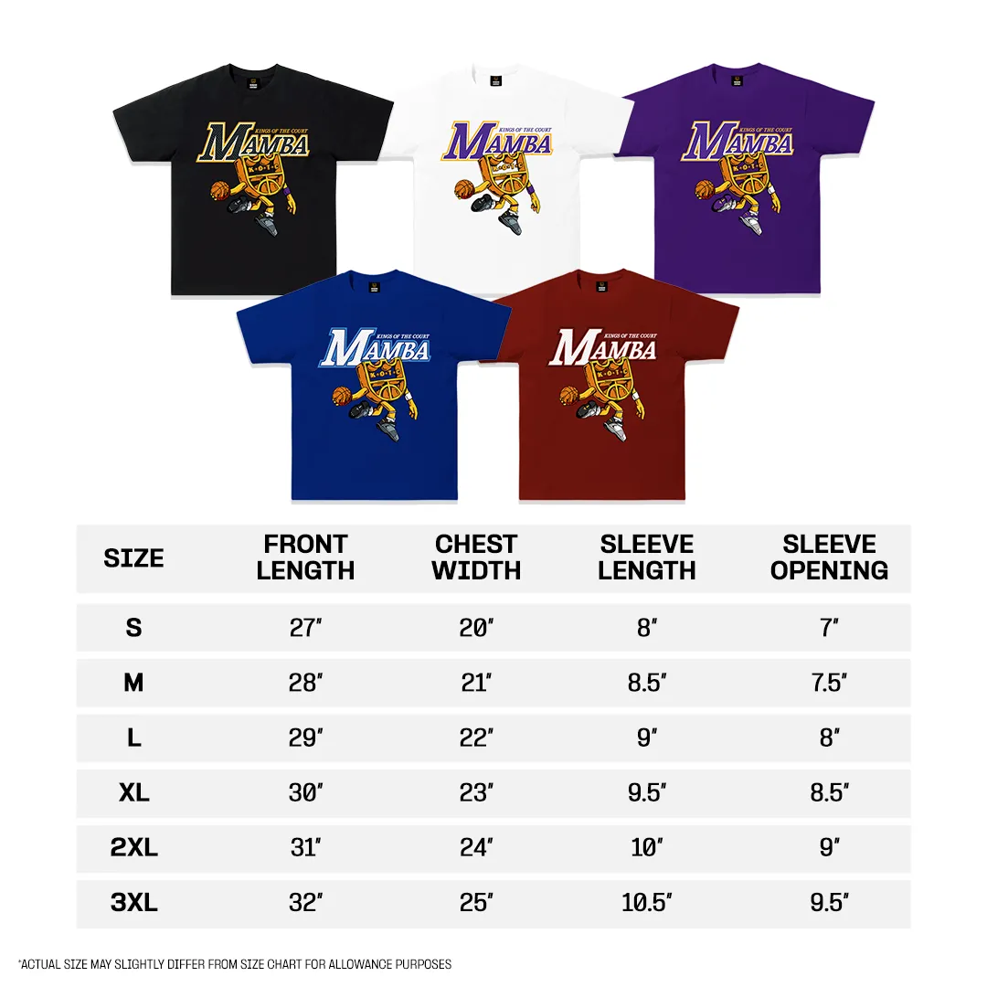Kings Of The Court Mamba T-Shirt For Men Mamba Day 8/24 Collection