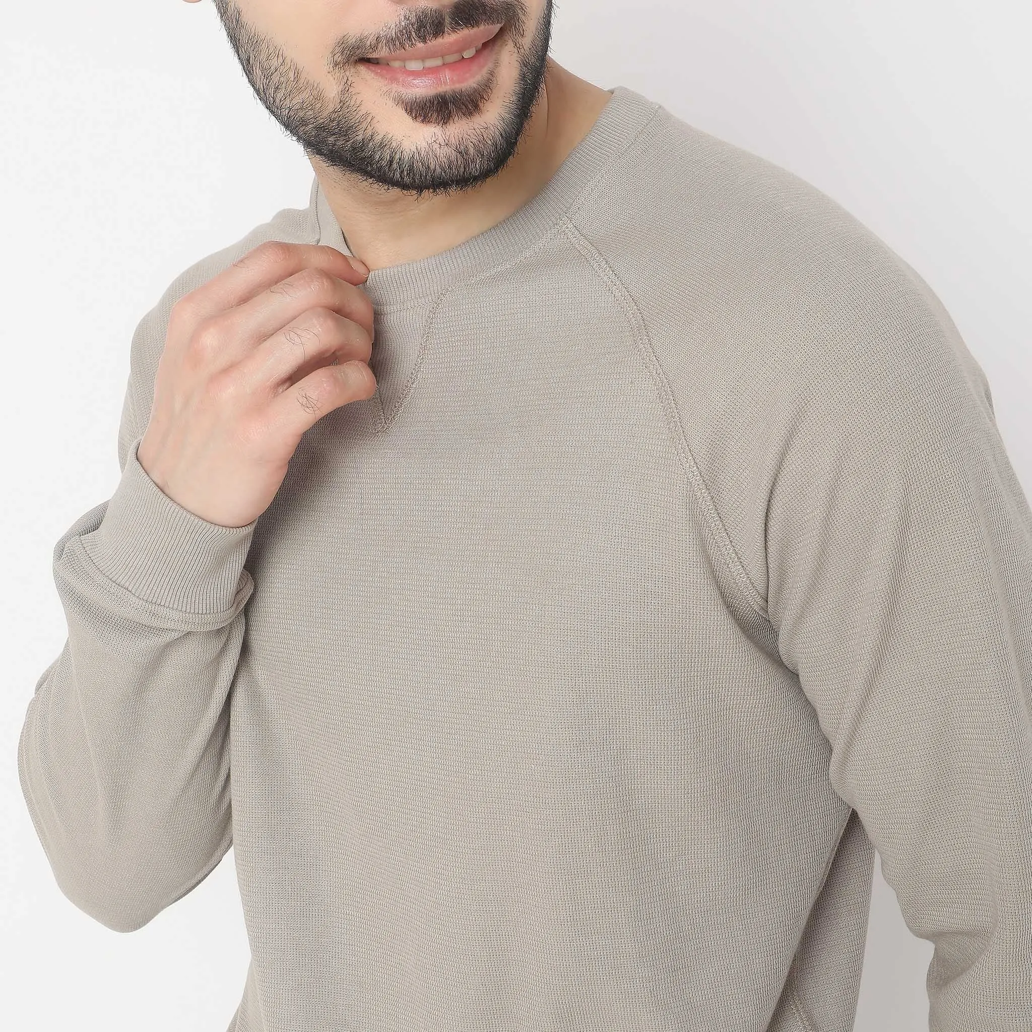 LumberJack™ Authentic Pull Over with Micro Structure Comfort Blend - Regular Fit Solid Tees