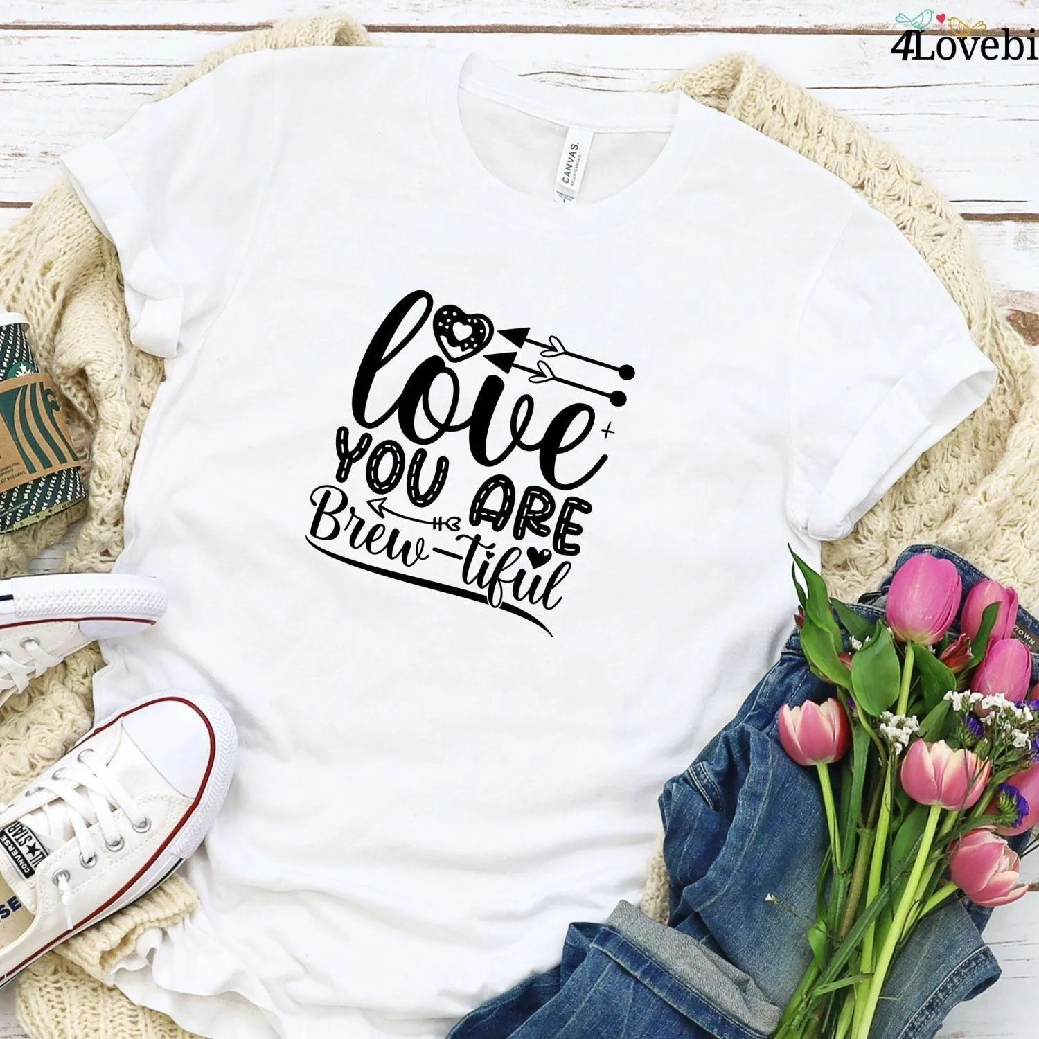 Matching Set: Love You Are Brew-tiful - Perfect Couple Gift for Valentine's Day!