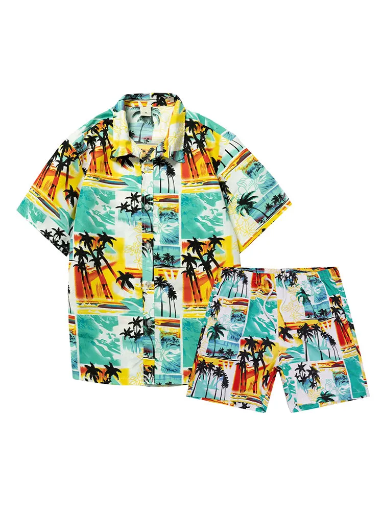 Mens Beach Summer Holiday Patterned Sets