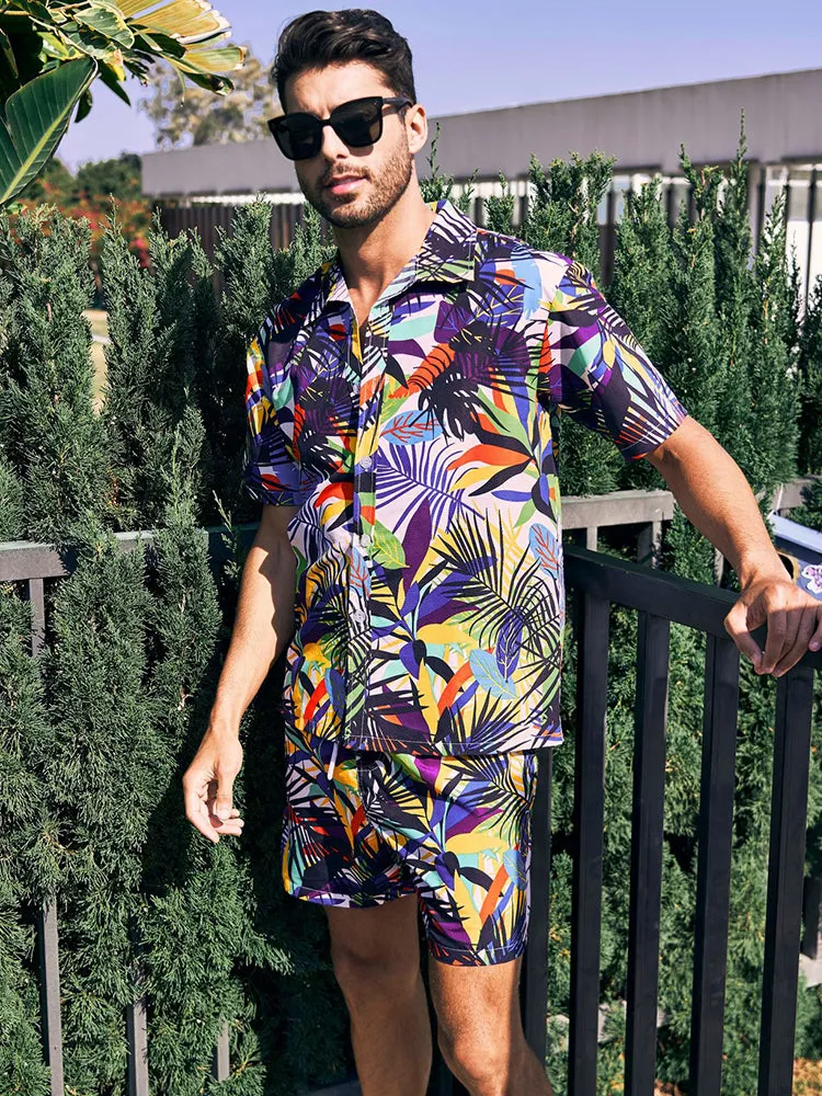 Mens Beach Summer Holiday Patterned Sets