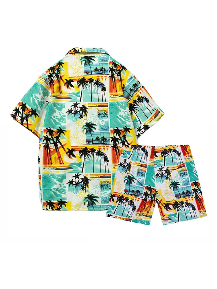 Mens Beach Summer Holiday Patterned Sets