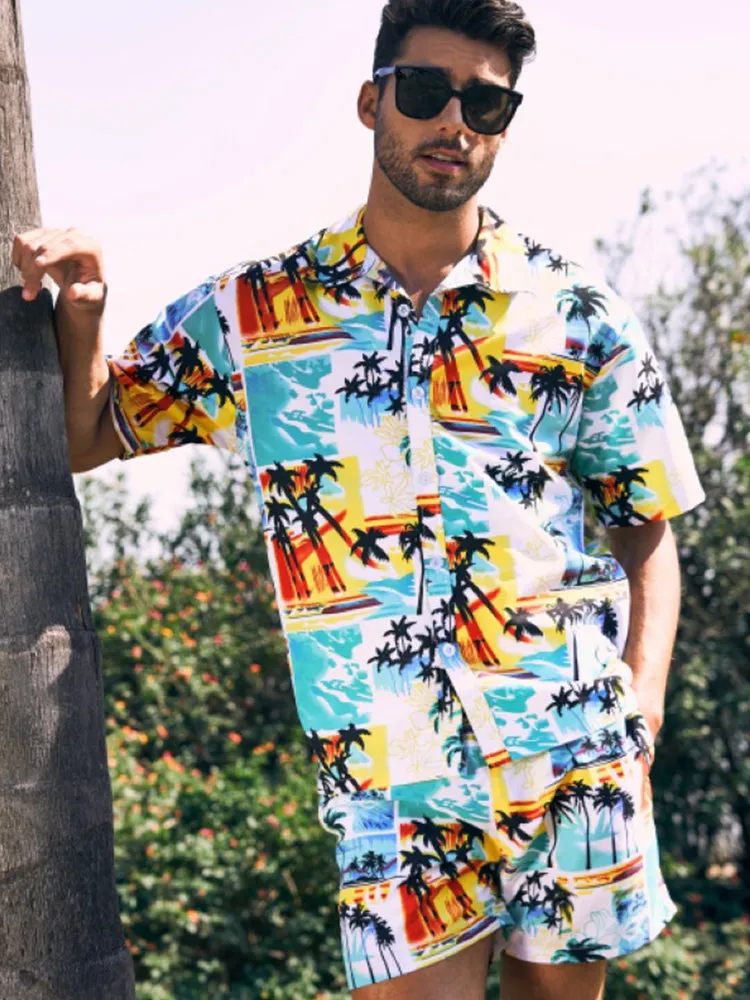 Mens Beach Summer Holiday Patterned Sets