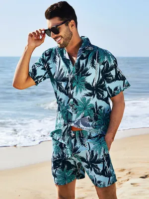 Mens Beach Summer Holiday Patterned Sets