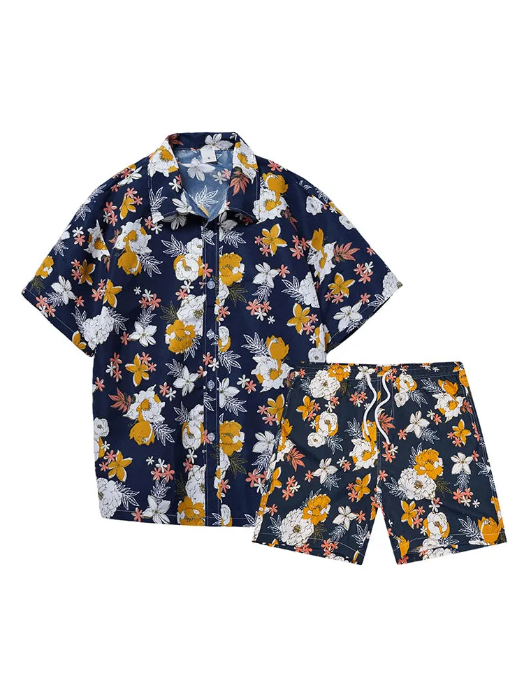 Mens Beach Summer Holiday Patterned Sets