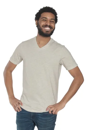 Organic V-Neck T-Shirt / Oatmeal Heather