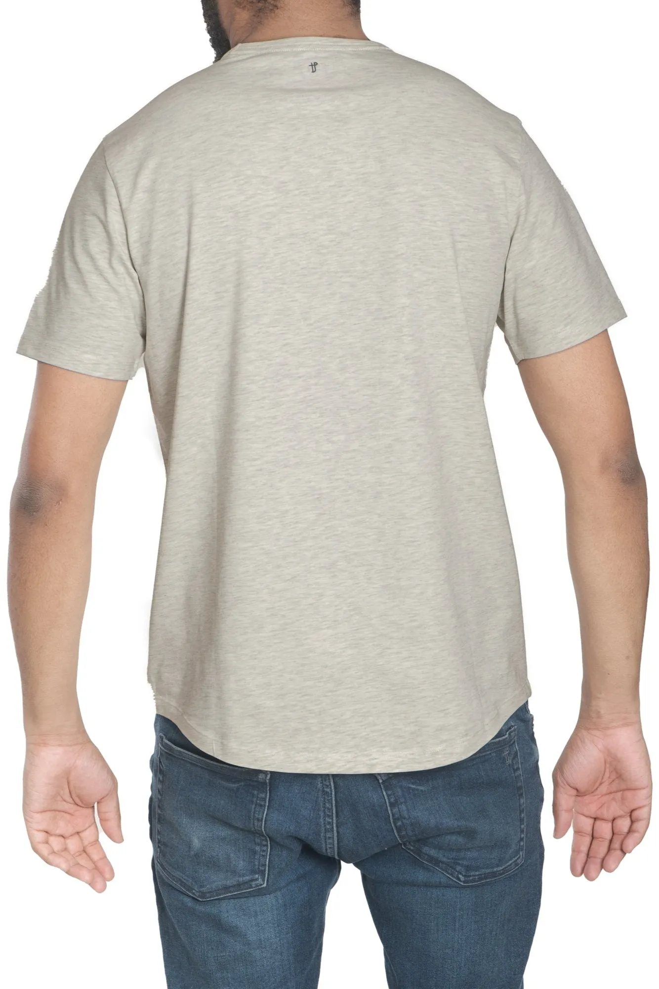 Organic V-Neck T-Shirt / Oatmeal Heather