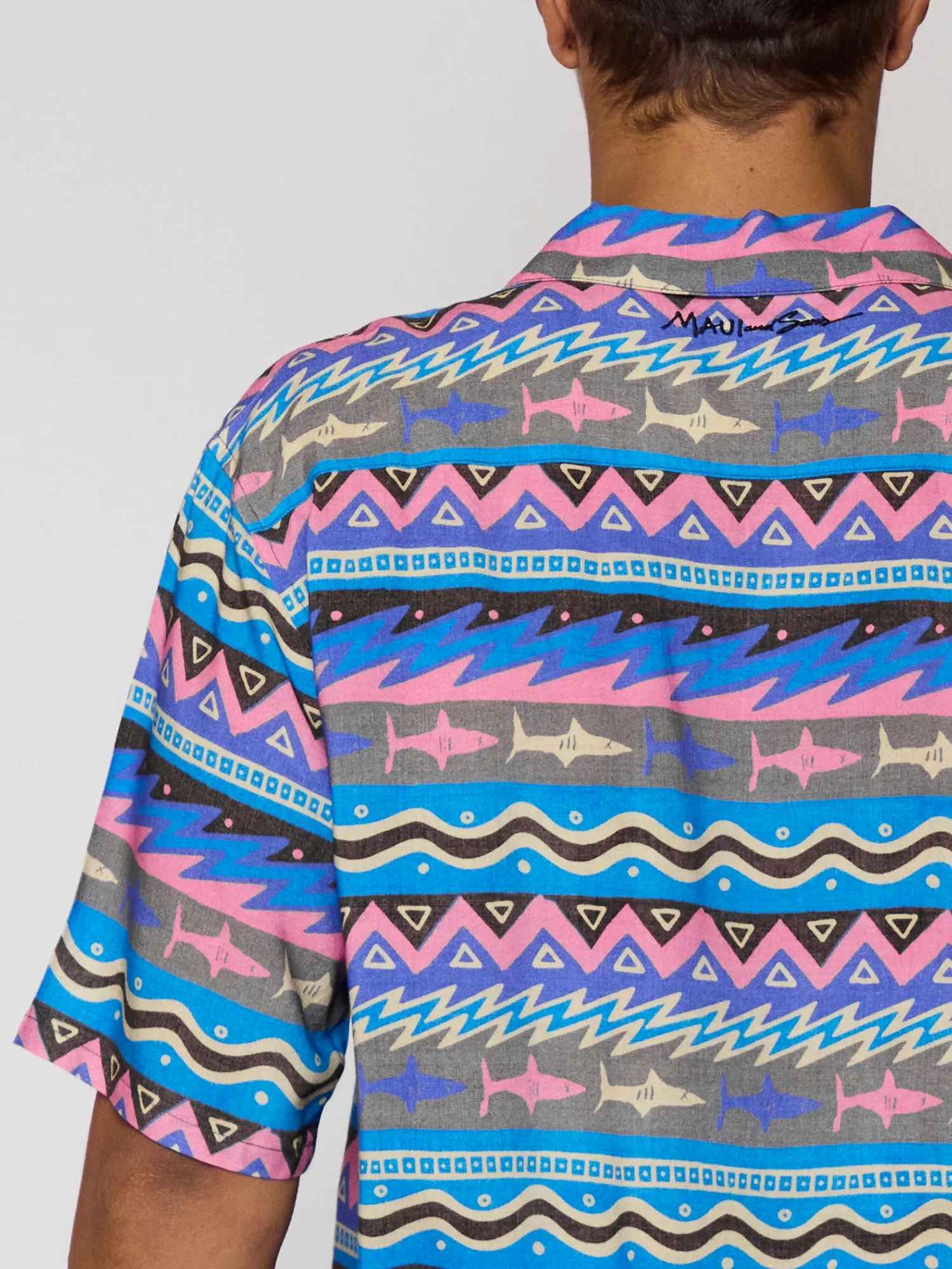 Stoker Button Up Shirt in Blue