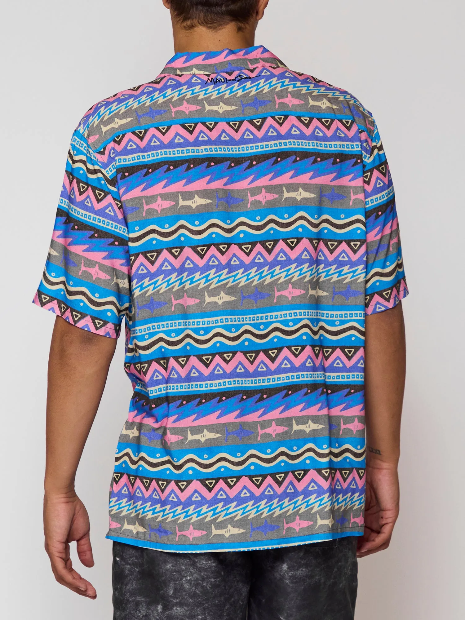Stoker Button Up Shirt in Blue