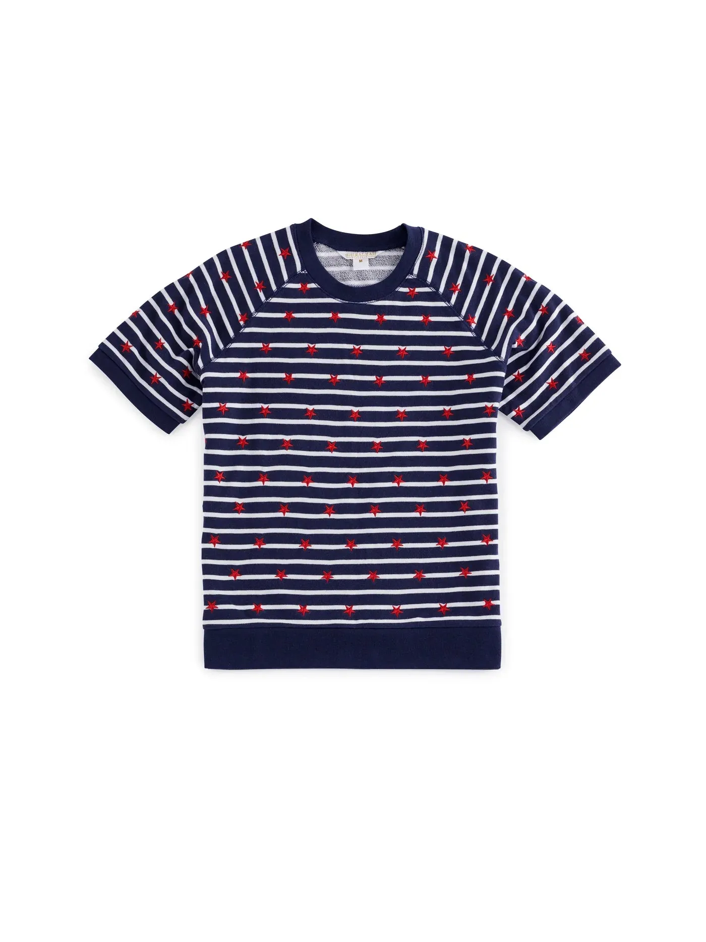 Stripes Lightweight Short Sleeve Sweatshirt