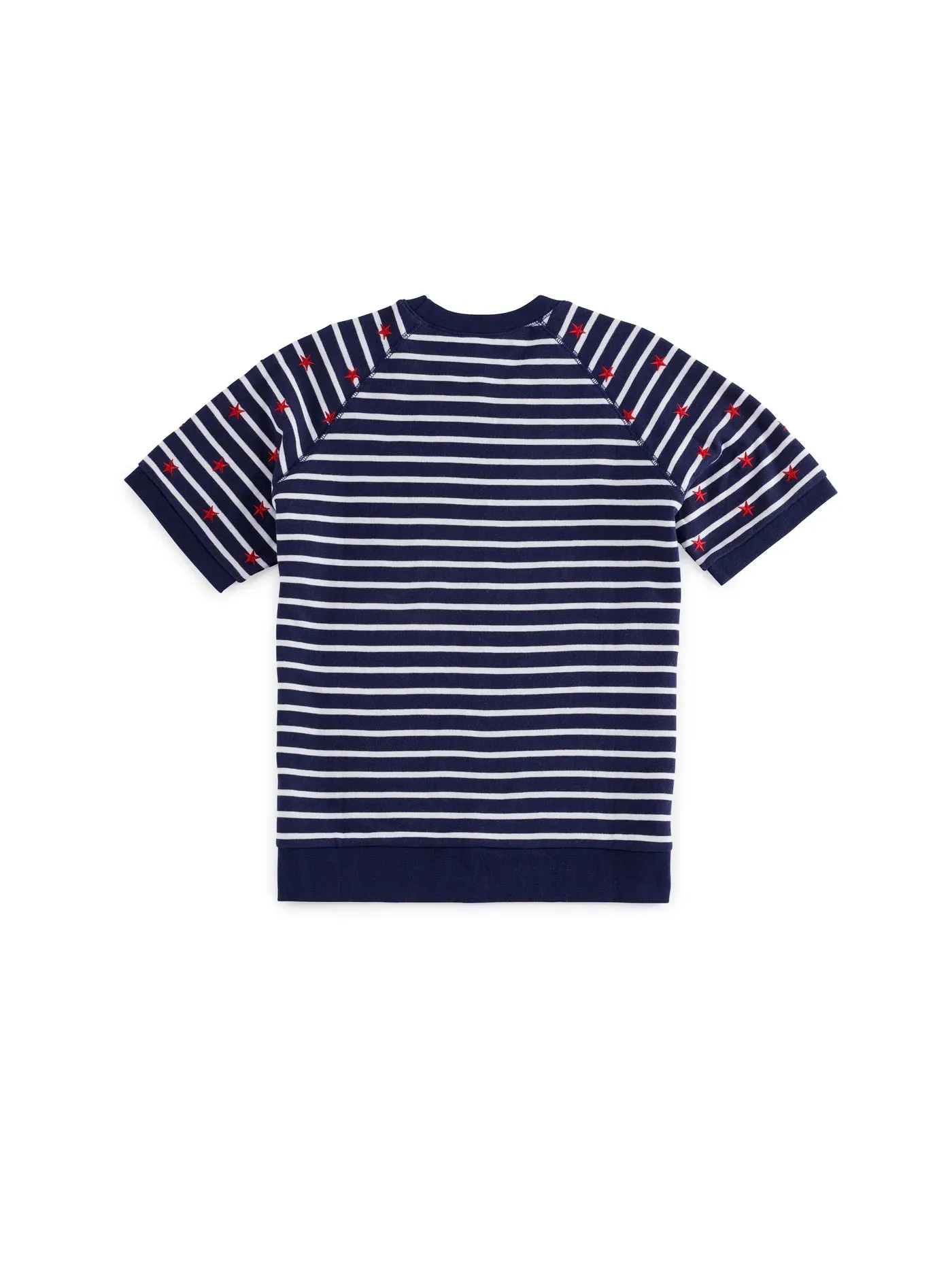 Stripes Lightweight Short Sleeve Sweatshirt
