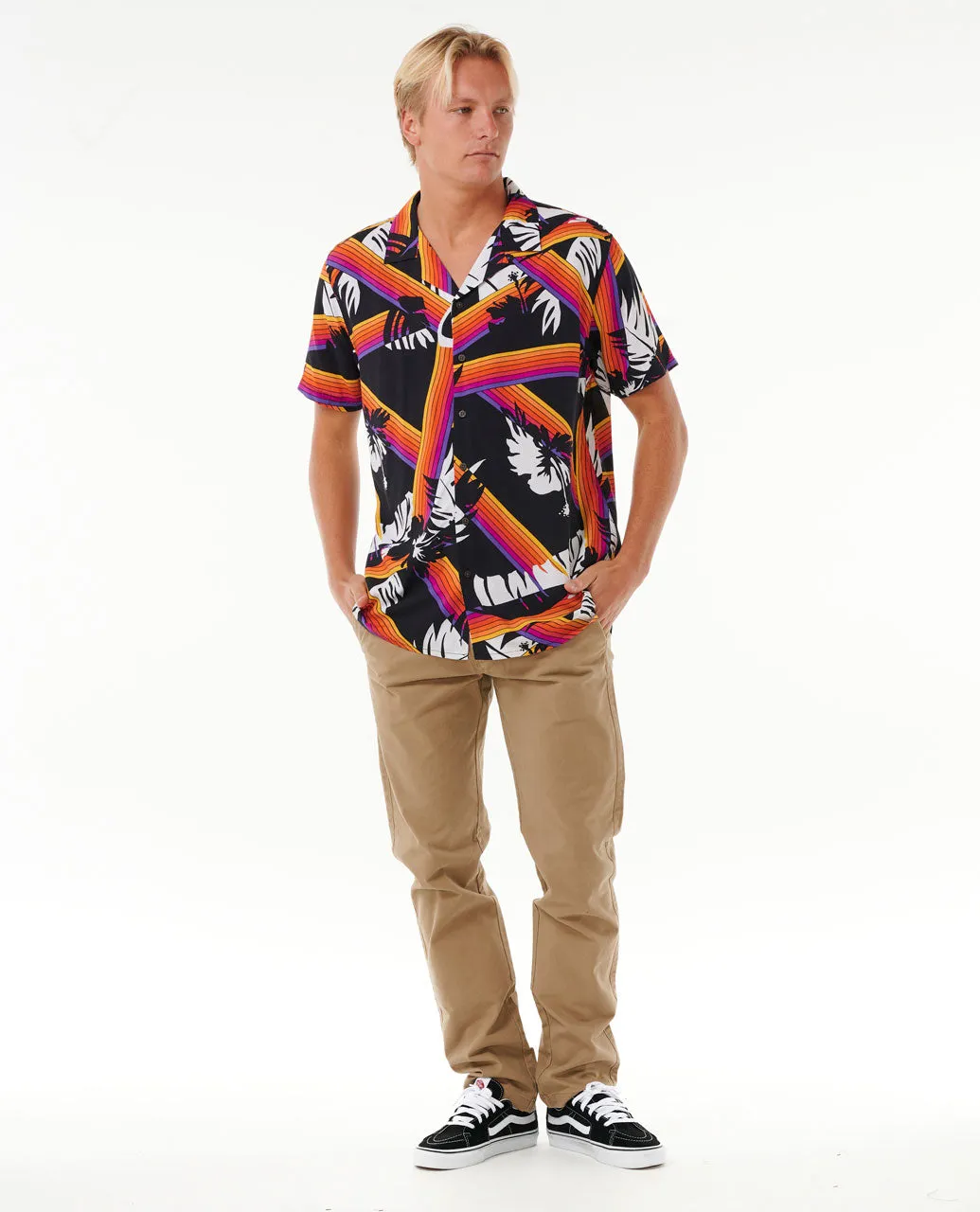 Surf Revival Hoffman Short Sleeve Shirt - Black