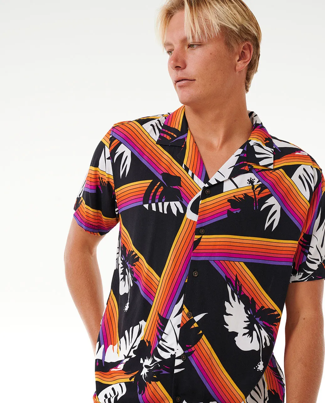 Surf Revival Hoffman Short Sleeve Shirt - Black