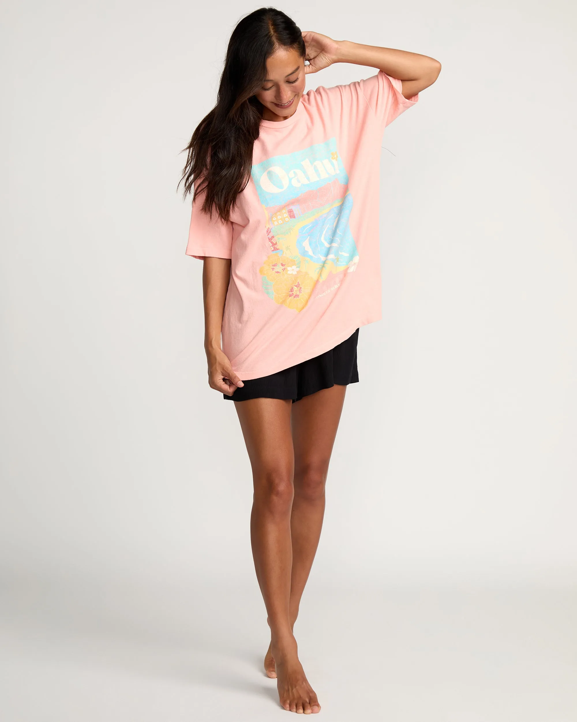 Womens Waikiki Short Sleeve Tee - Royal Hawaiian