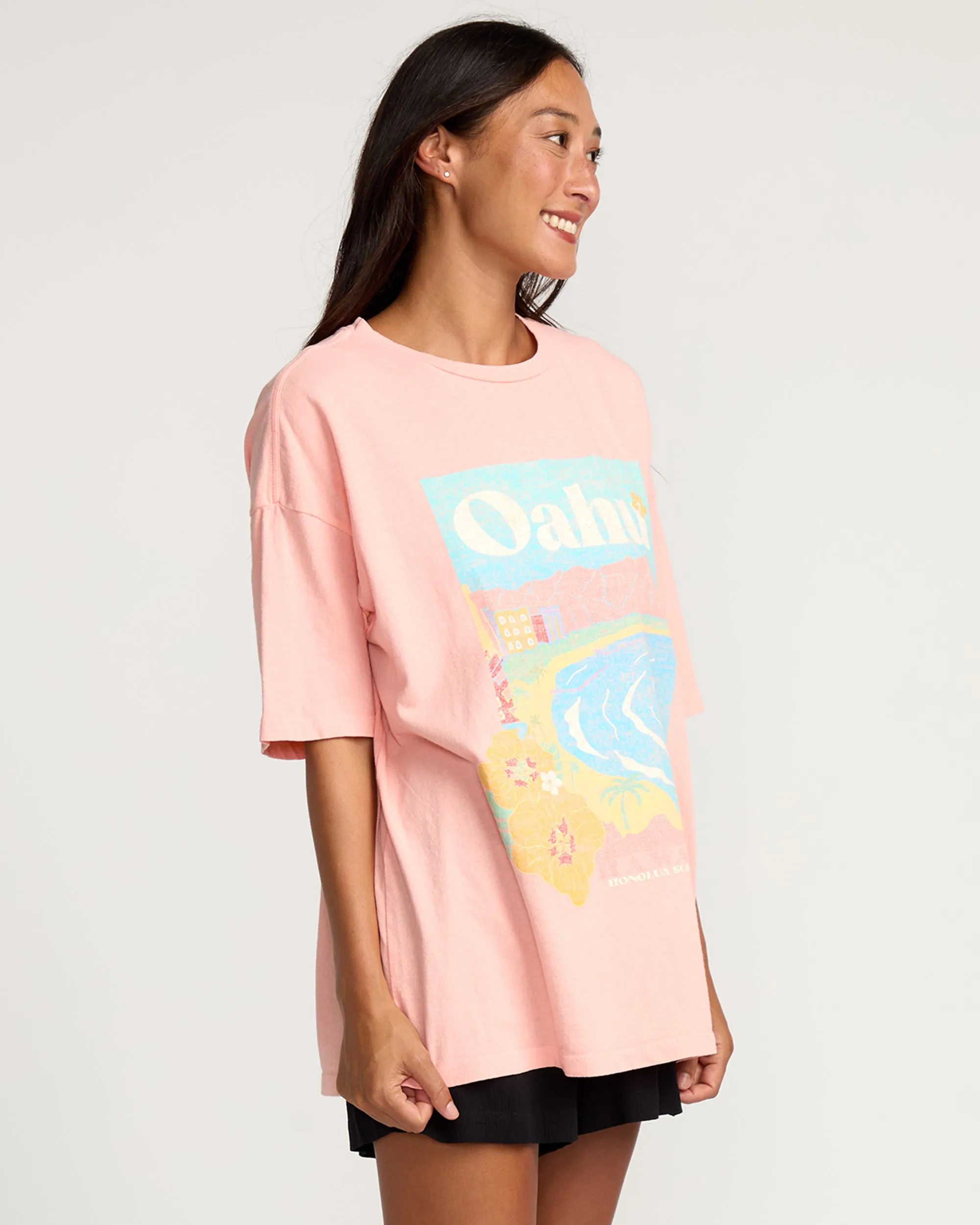 Womens Waikiki Short Sleeve Tee - Royal Hawaiian